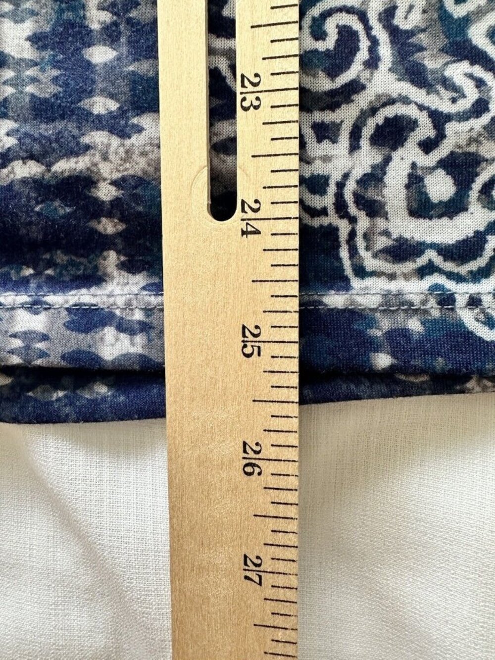 Catherines Bejeweled Tunic Top 3/4 Sleeve Blue Gold Grey SZ 1X Plus Boho Cottage - Picture 8 of 8